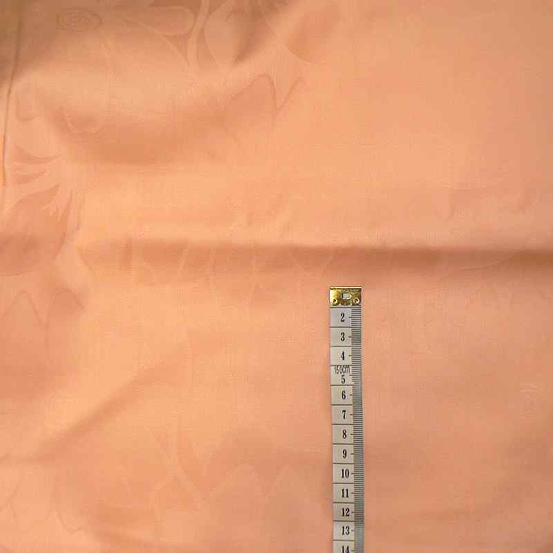 Damašek exkluzívní bavlněná látka 94x140 oranžová bohemia květy (DA445)