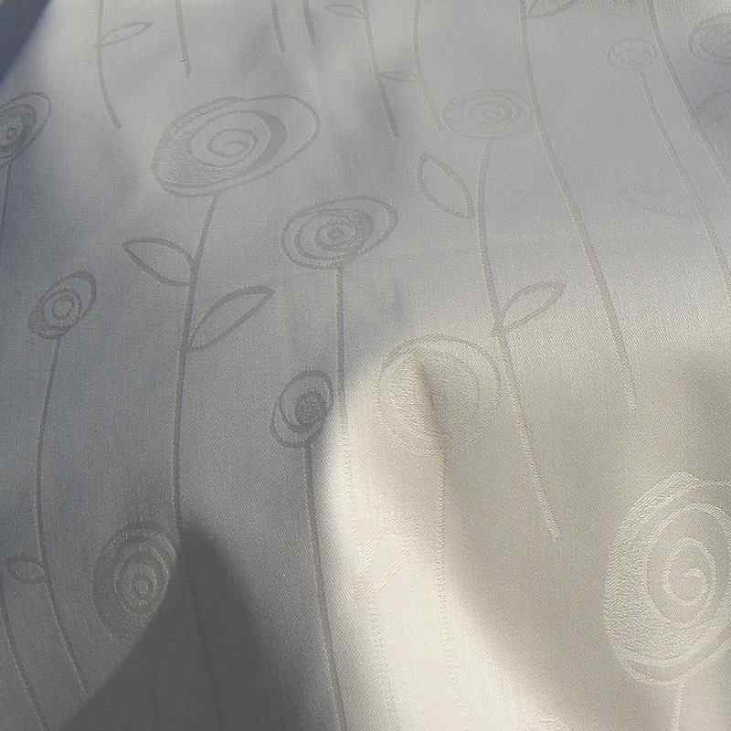 DA714 Bavlněná látka damašek 338x140cm zelená pampelišky
