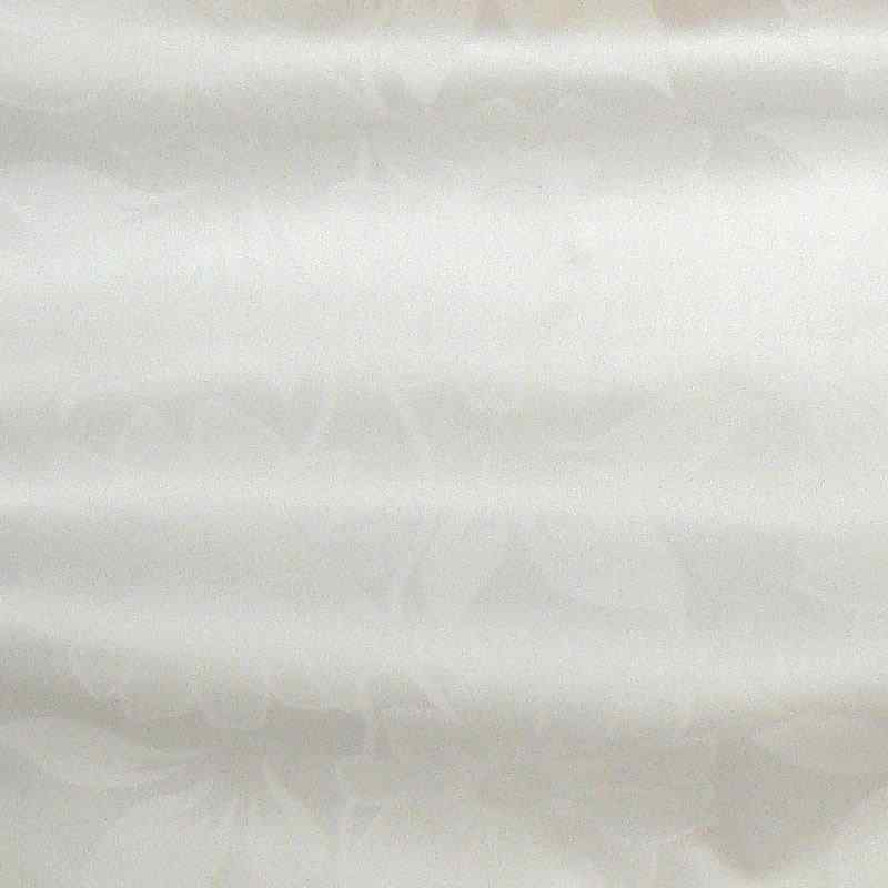 DA818 Bavlněná látka damašek 360x140cm Jiřiny bílá