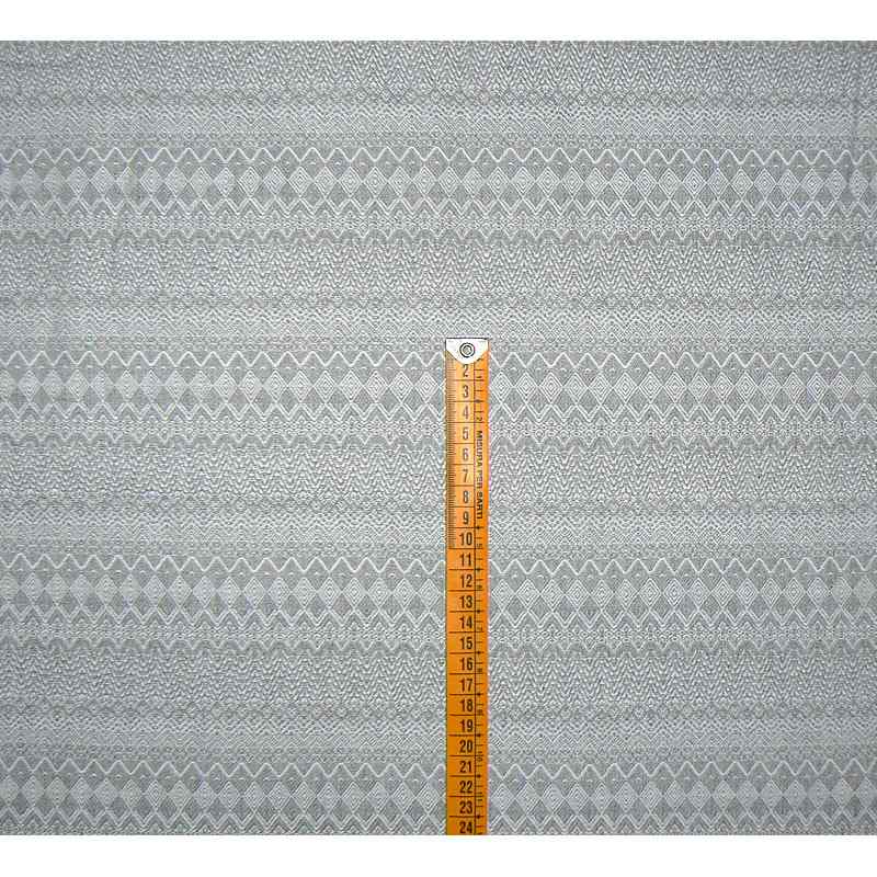 Bavlněná látka 54x132cm šedobílá vzor na patchwork (E102)