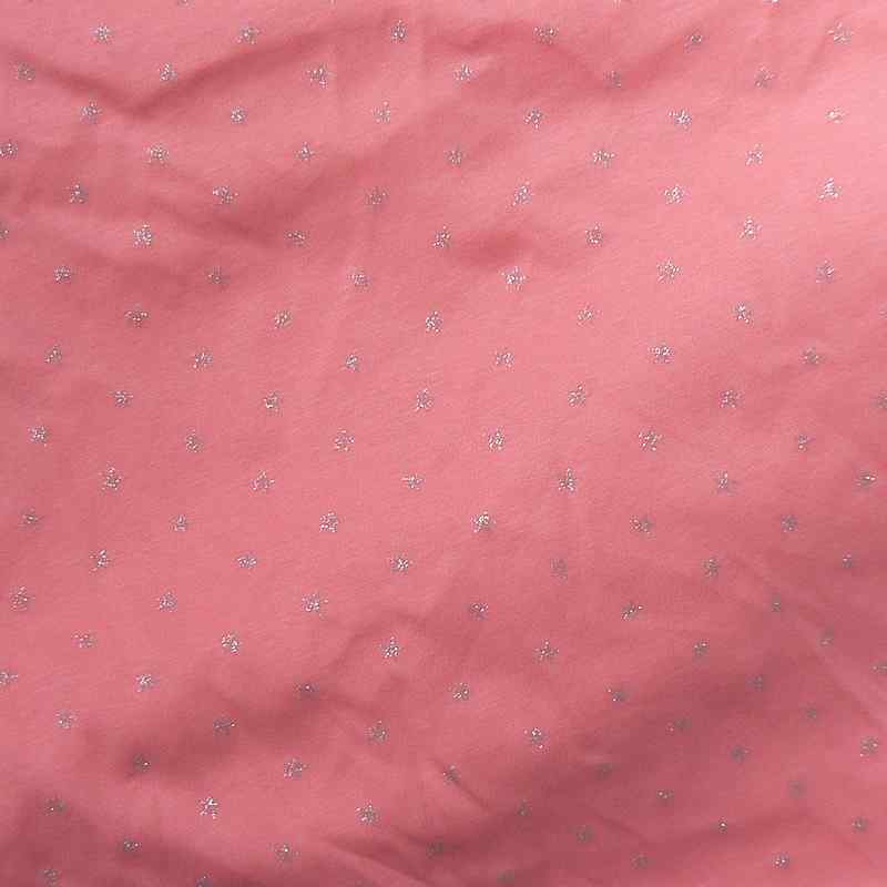Bavlněný tenký elastický úplet 50x160cm srdíčka na fialové zbytek oděvy (F43)