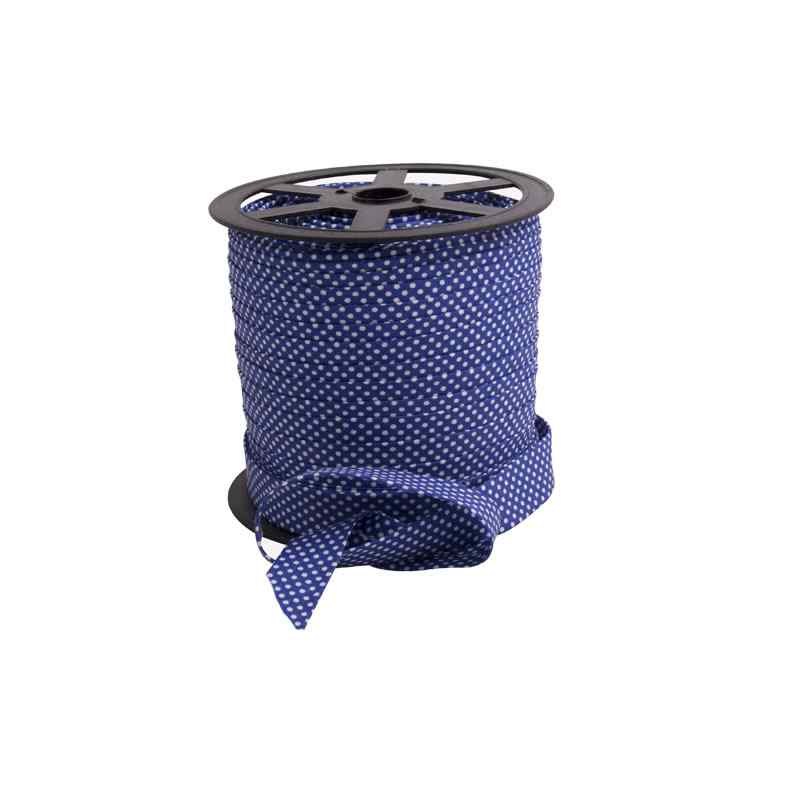 LM Lemovka (šikmý proužek) bavlněná modrá puntíčky šíře 18mm