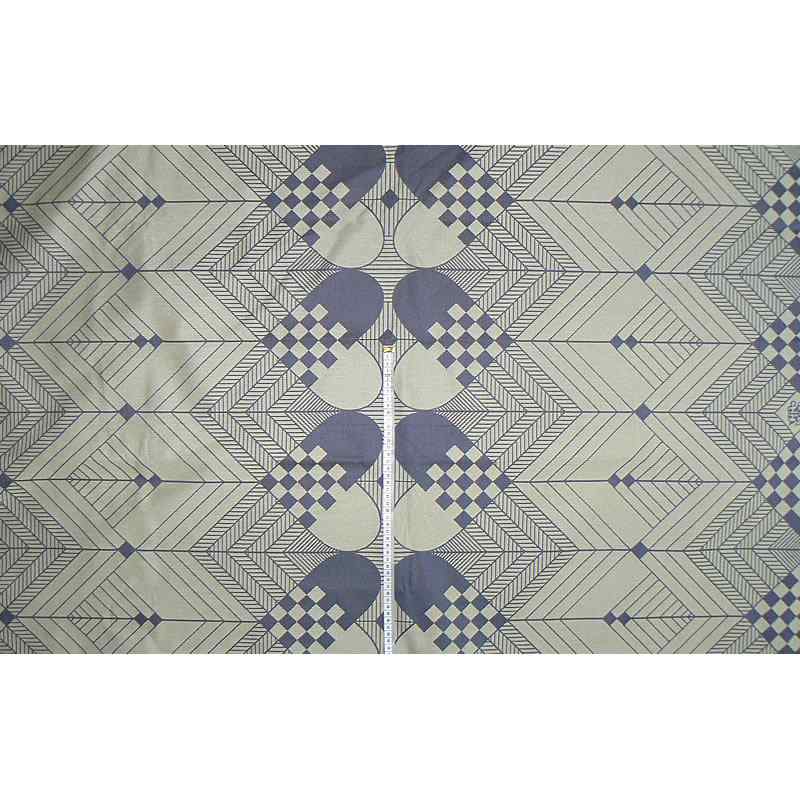 DU38 Vysoce kvalitní damašková ubrusovina žakárový vzor 98x145cm béžovomodrá oboustranná 280g/m2