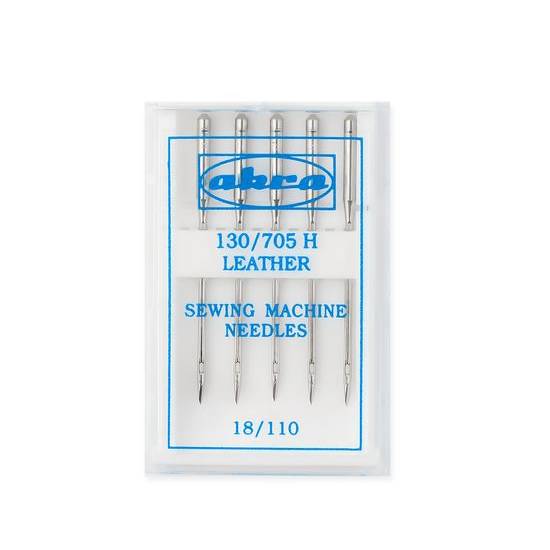 Akra Leather 5ks jehla s ploškou vhodná k šití kůže a imitace kůže 130/705 18/110