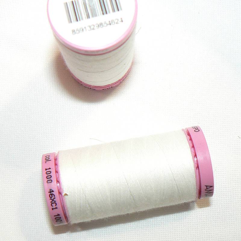 ASPO univerzální nit pro domácnost polyester 100m krémově bílá č.1000