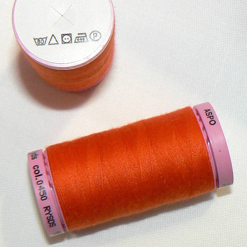 ASPO univerzální nit pro domácnost polyester 100m nektarová (č/oranž) č.0450