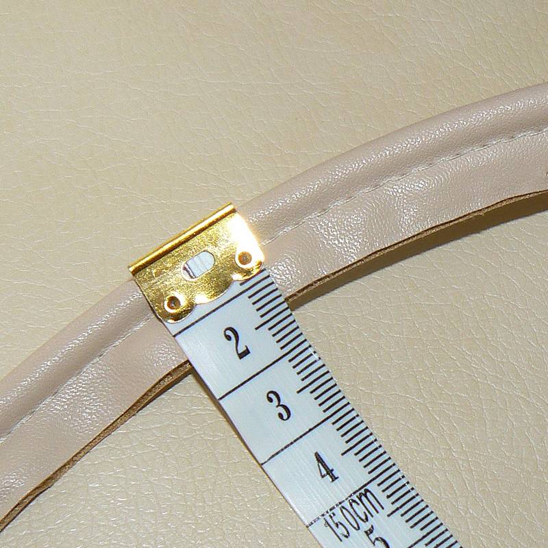 KP zbytek 240cm Koženková paspulka (výpustka) 12mm širší béžová