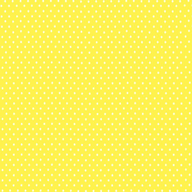 0845 Bavlněná látka plátno 40x79cm puntíky na žluté 4mm