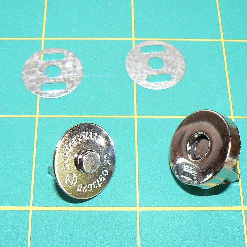 NZ14K Zapínání kabelkové/peněženkové kulaté magnet 14mm nikl