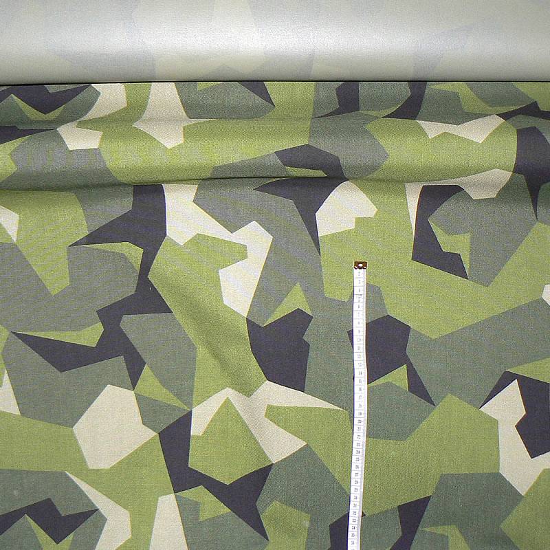 COR4/2 Cordura nepromokavá vysoce odolná látka se zátěrem 37x79cm zelená vzor vhodná na batohy, stříšky apod.