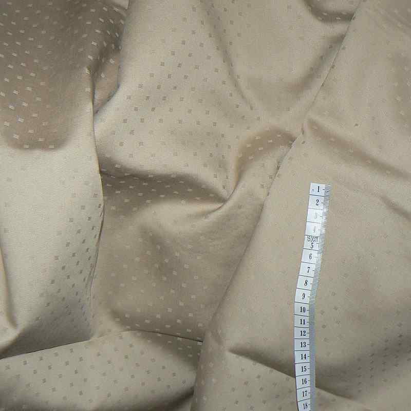 DA20 Damašek bavlněná látka 300x280cm geon světle hnědá kostička damašek 145g/m2