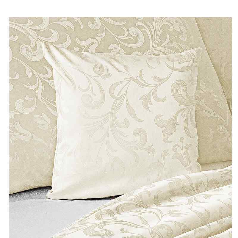 DA81 Damašek bavlněná látka 85x280cm ornella ornament sv. žlutá