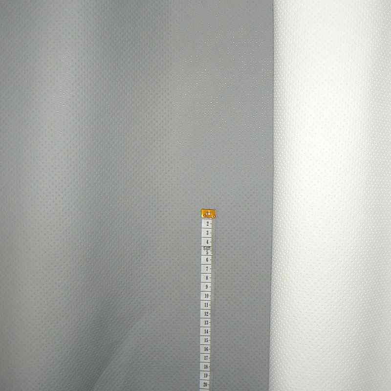 KK309/1 Exkluzívní koženka zbytek 30x140cm koženka puntíčky mini šedá na vatelínu