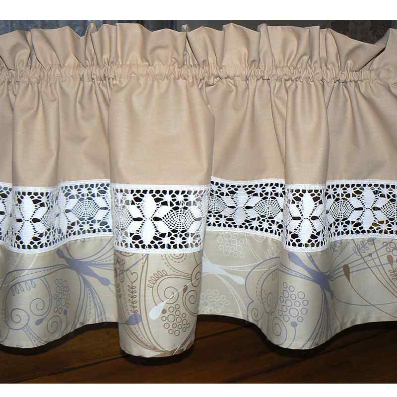 6A278 SLEVA 50% Bavlněný satén látka 800x14cm béžovomodrá motýl 