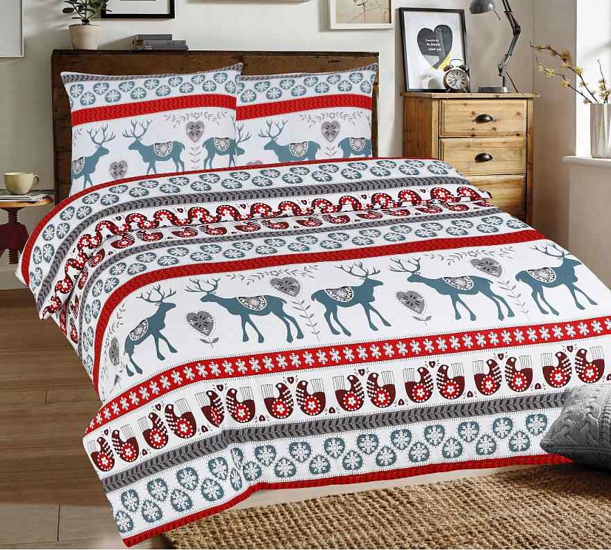 6C149 Bavlněný flanel látka 70x113cm vločky v srdíčku sobi zbytek patchwork