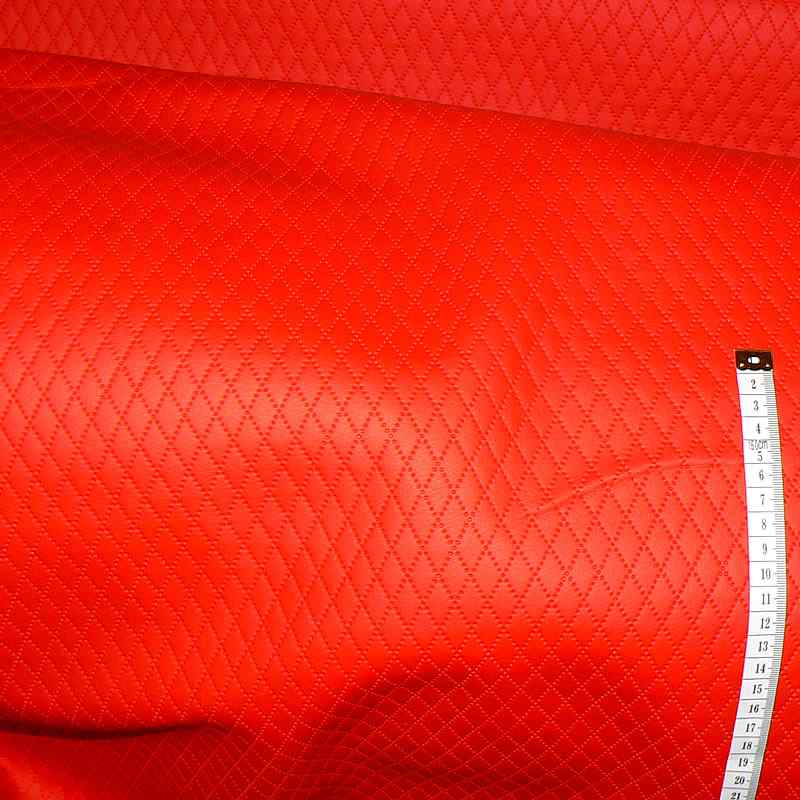 KK395/1 Exkluzívní koženka zbytek 24x140cm koženka čtverečky 3x3cm nefritová na vatelínu