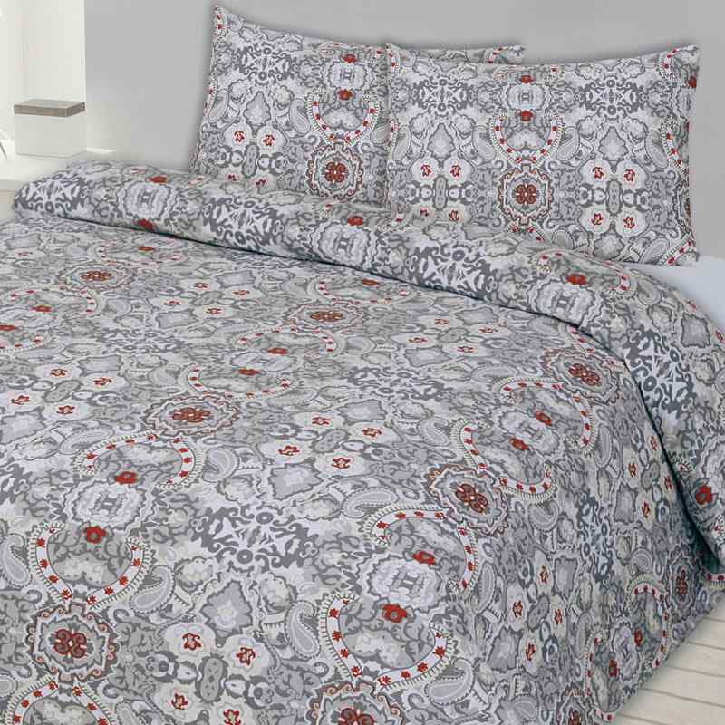 6P256 Bavlněný flanel látka 37x75cm šedokrémová orient zbytek patchwork
