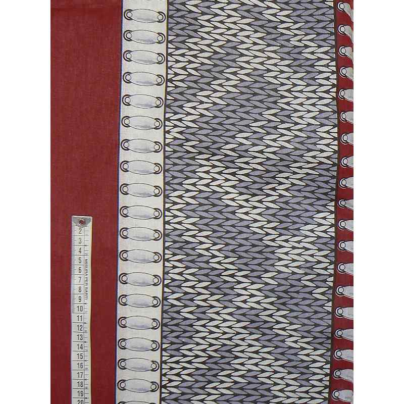 Bavlněná látka pletenina šedovínová 184x30cm zbytek na patchwork (1N97)