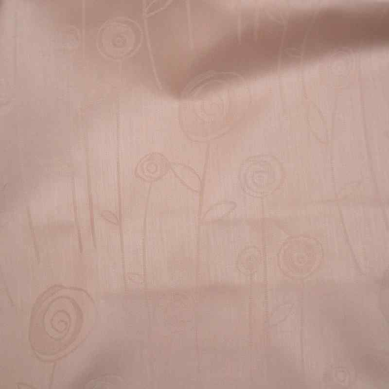 Bavlněná látka damašek 37x140cm starorůžová pampelišky (DA257)