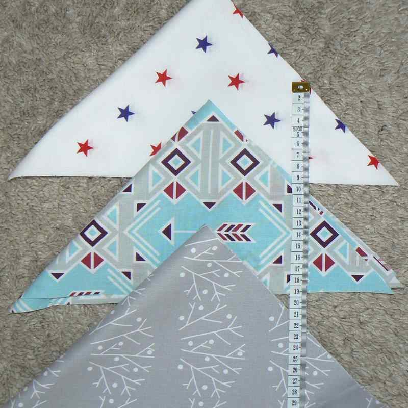 Balíček bavlněných látek 6ks (34x34x46) balíček na patchwork šipky (bal79)