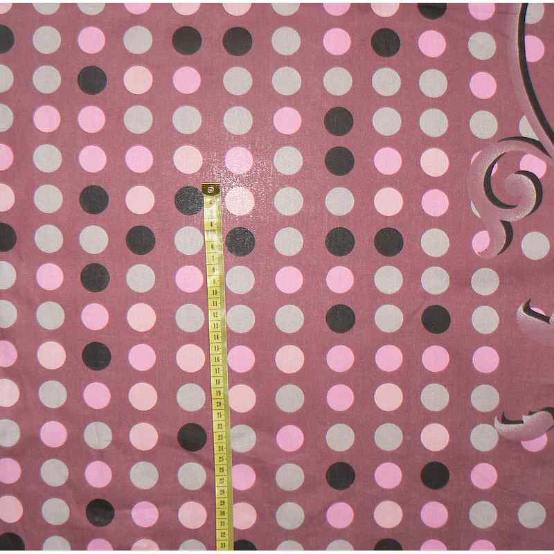 Bavlněná látka 98x50cm vínová puntíky na patchwork (C4)