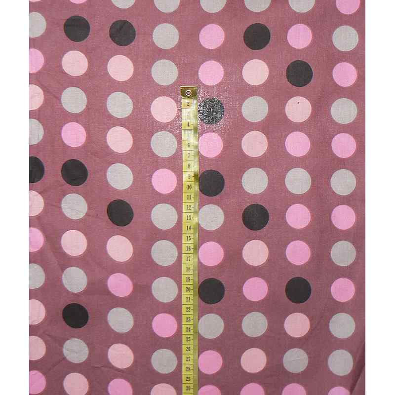 Bavlněná látka 91x30cm vínová puntíky na patchwork (C16)