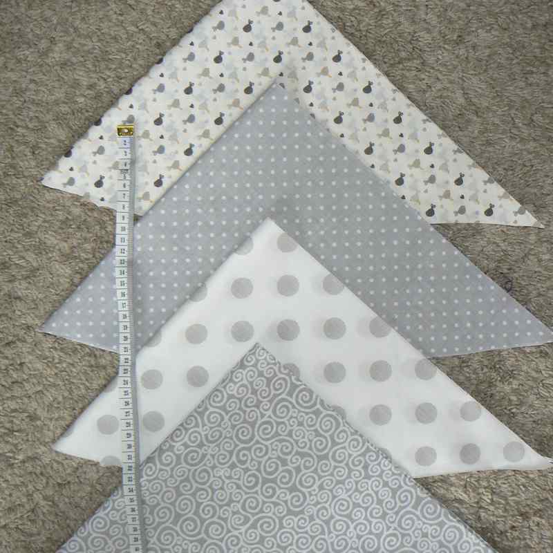 Balíček bavlněných látek 8ks (43x43x67) balíček na patchwork spirálky (bal85)