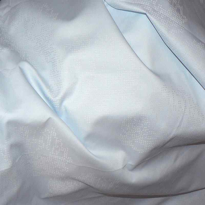 DA803 Exkluzívní bavlněná látka 95x140cm modrá vzor damašek