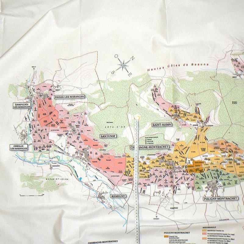 DA811 Bavlněná látka damašek 110x140cm mapa na bílé