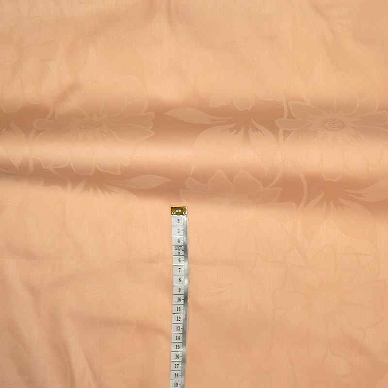 DA813 Bavlněná látka damašek 140x140cm Jiřiny oranžová