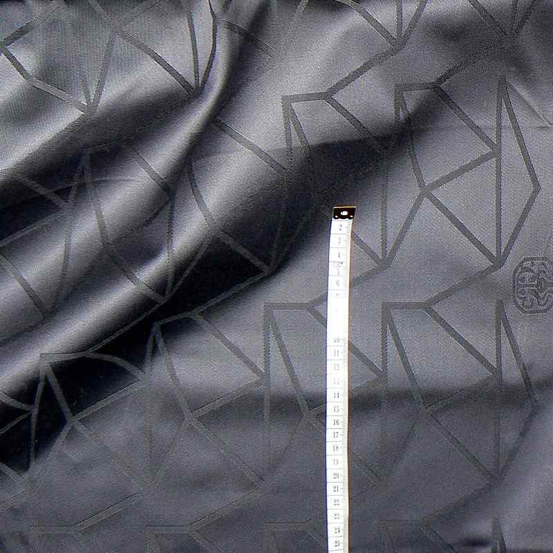 DU15 Vysoce kvalitní damašková ubrusovina žakárový vzor 152x170cm temně šedá vzor