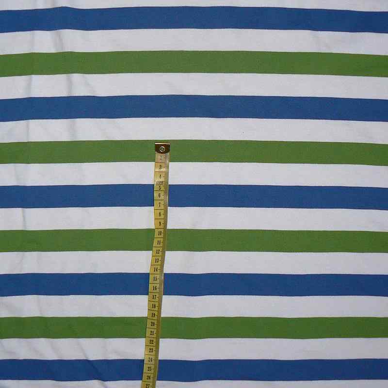 Bavlněný elastický úplet 62x180cm modrozelená vhodný na oděvy (F147)