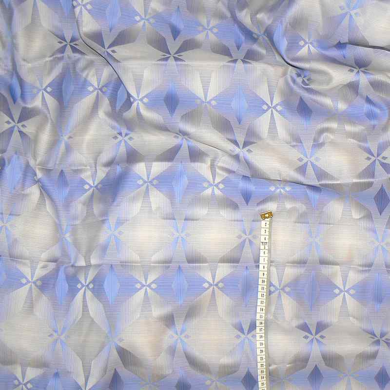 DA1582 Exkluzívní bavlněný satén tisk látka 400x140cm modrošedá