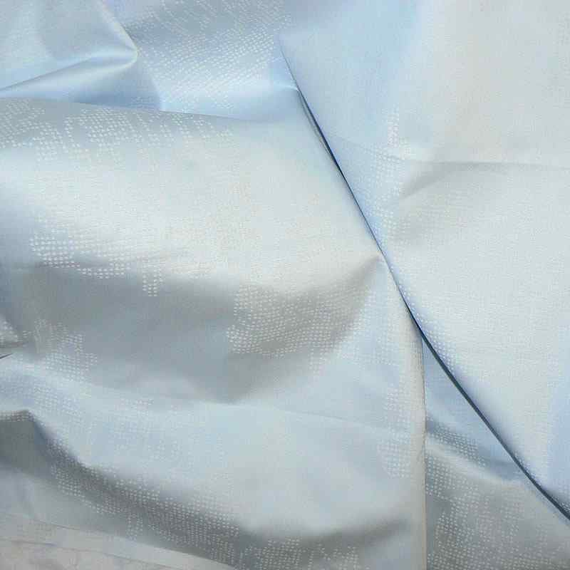 DA1640 Bavlněná látka damašek 80x280cm modrá listy