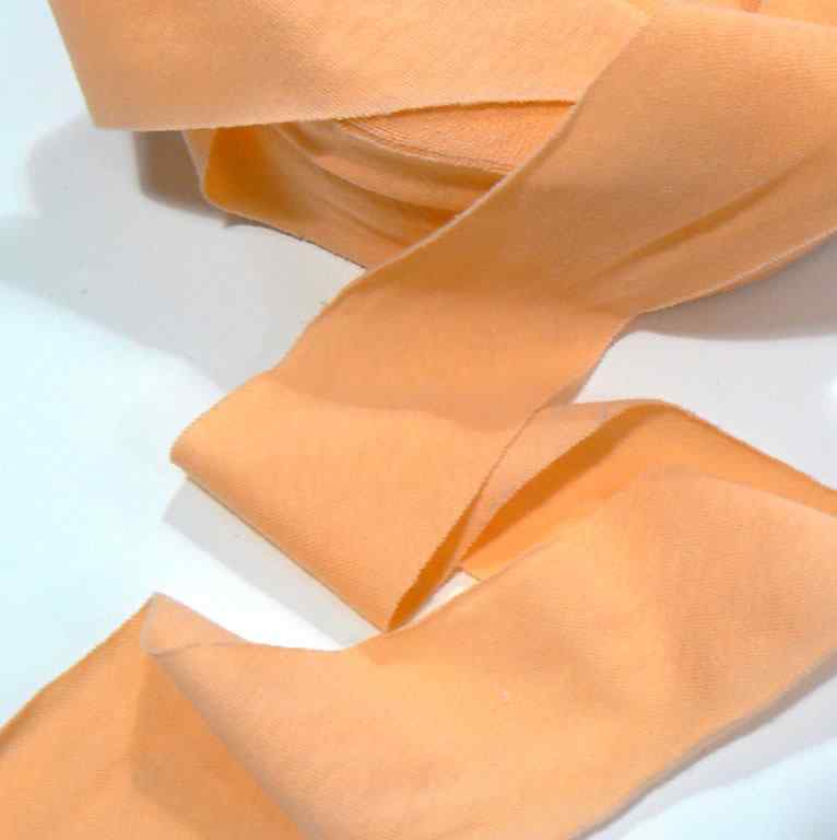 LSŽ Lemovka (šikmý proužek) žerzej meruňková oranžová 40mm nezažehlená