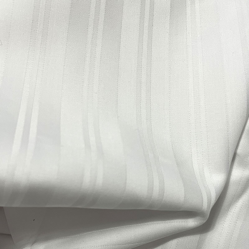 DA475 Bavlněná látka damašek 60x280cm pruhy bílá II