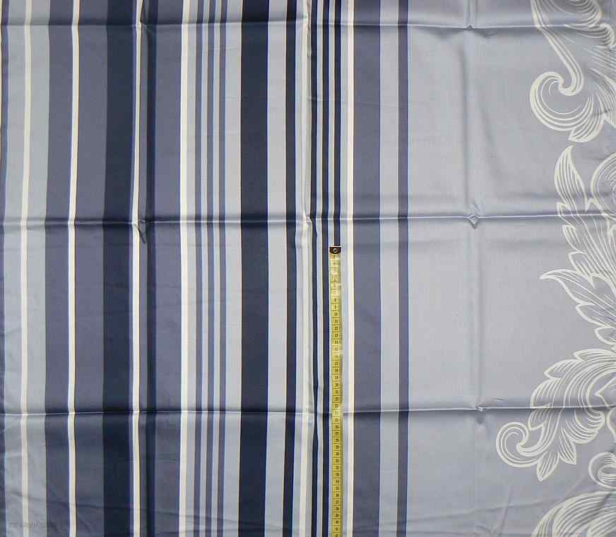 Bavlněný satén látka bíločerná vzor 200x82cm patchwork (T16)