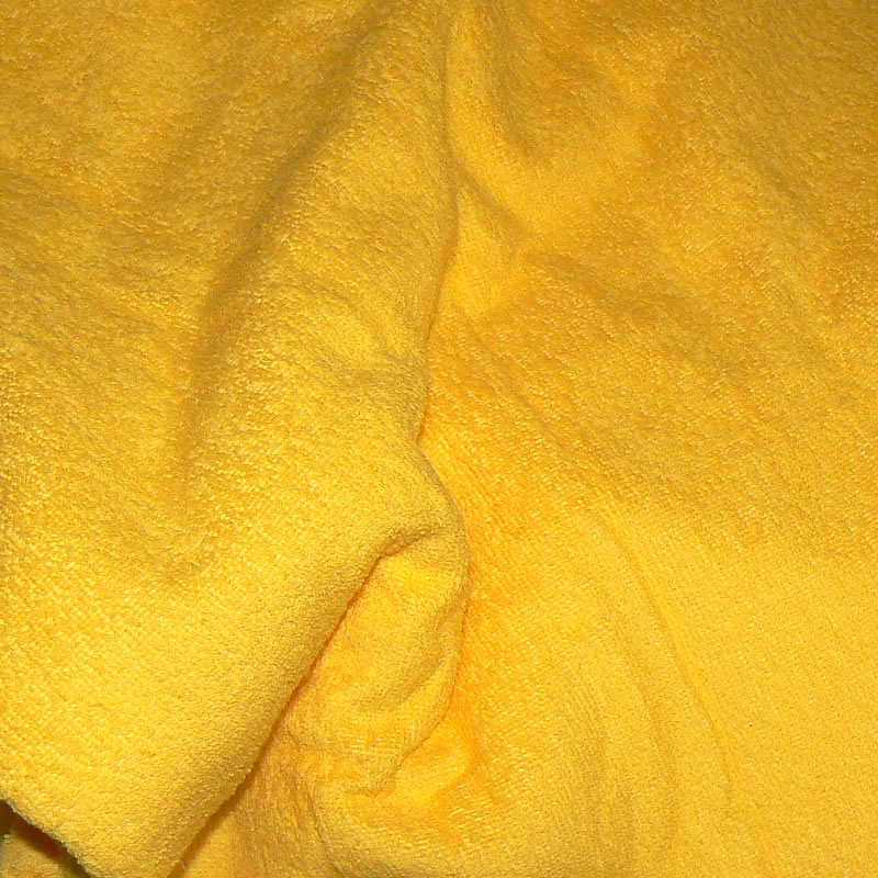 LO6 Lota froté bavlněná smyčková tkanina 40x150cm jasně žlutá hm. 350g/m2