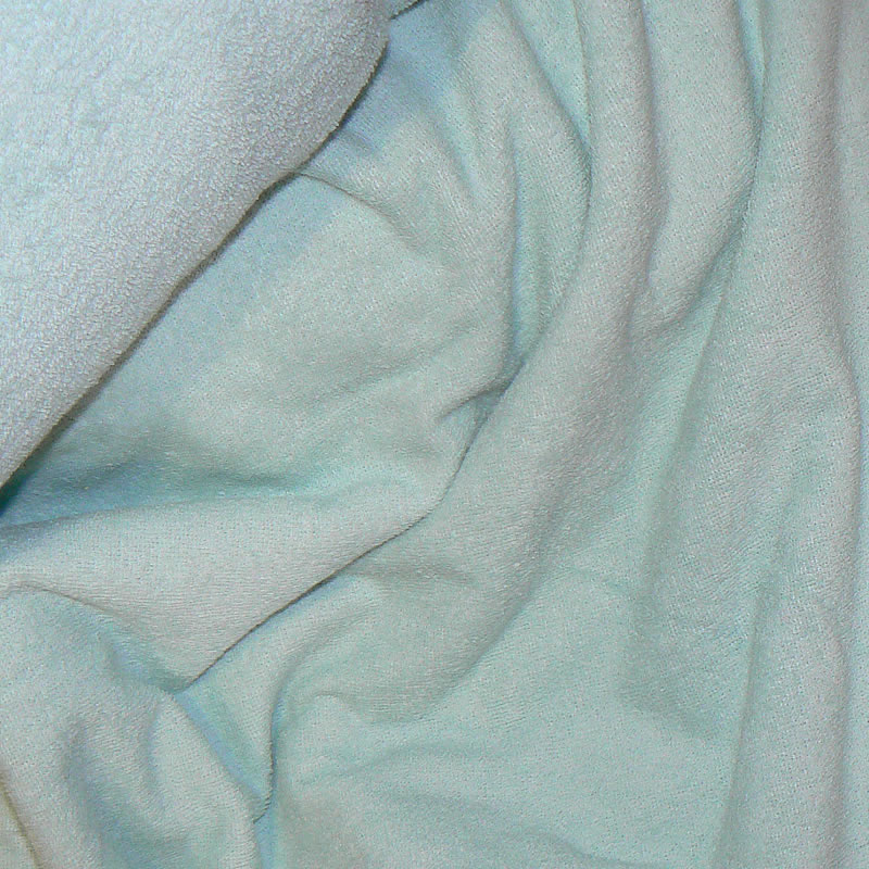 LO17 Lota froté bavlněná smyčková tkanina 40x150cm světlá mint hm. 350g/m2