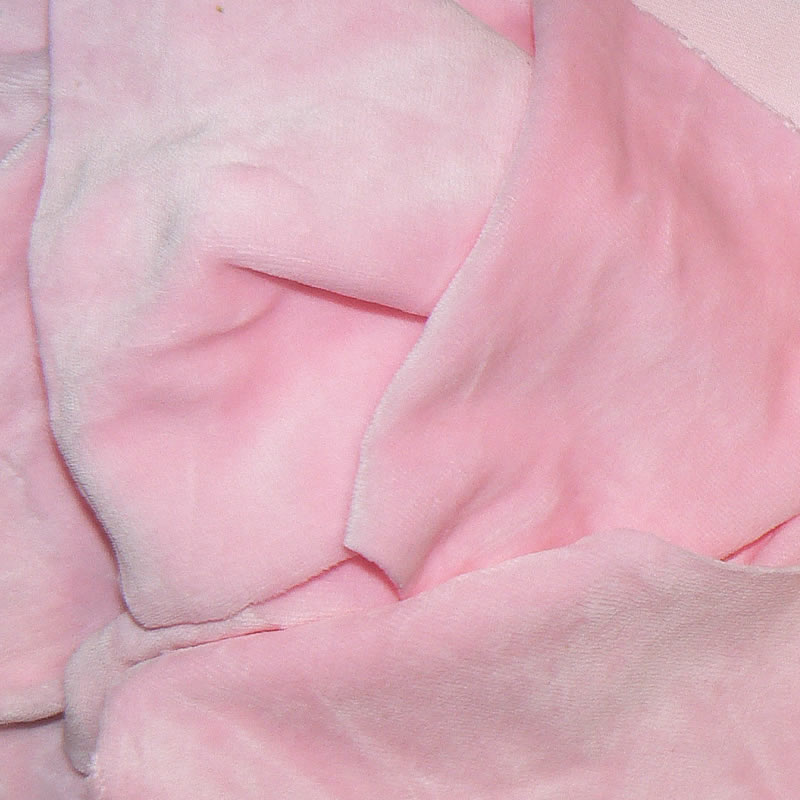 7L16 Kojenecký bavlněný semiš 20x25cm baby pink zbytek