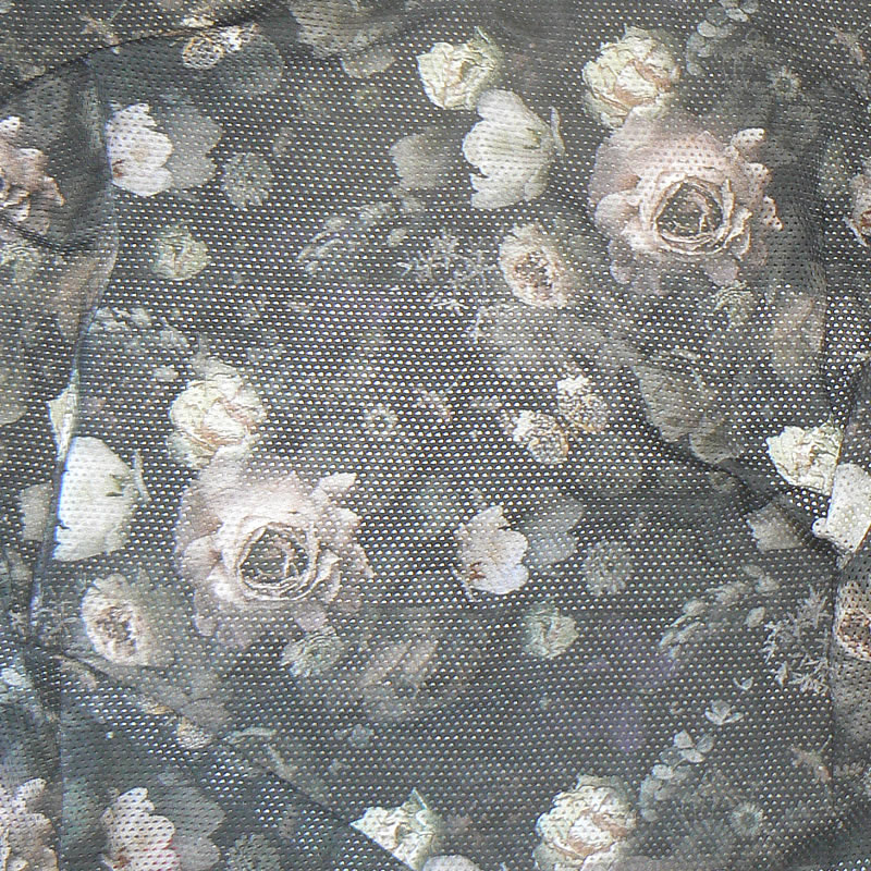 7M100 Bavlněný děrovaný úplet 68x150cm tmavě šedá zbytek na patchwork/oděvy