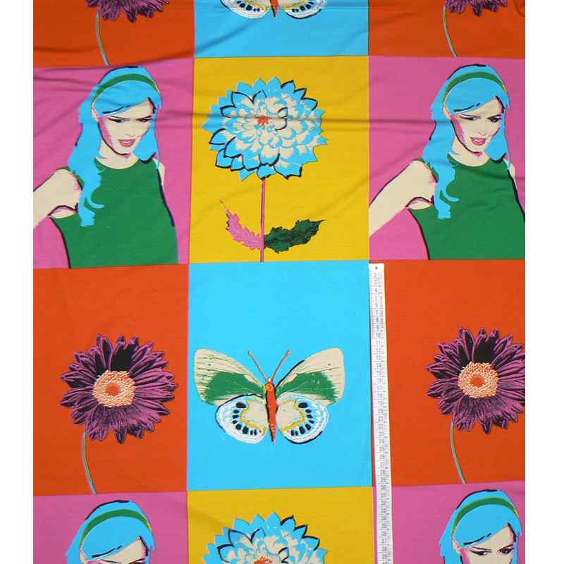 Viskózový tenký úplet fashion barevná 58x140cm vhodná na oděvy (up82)