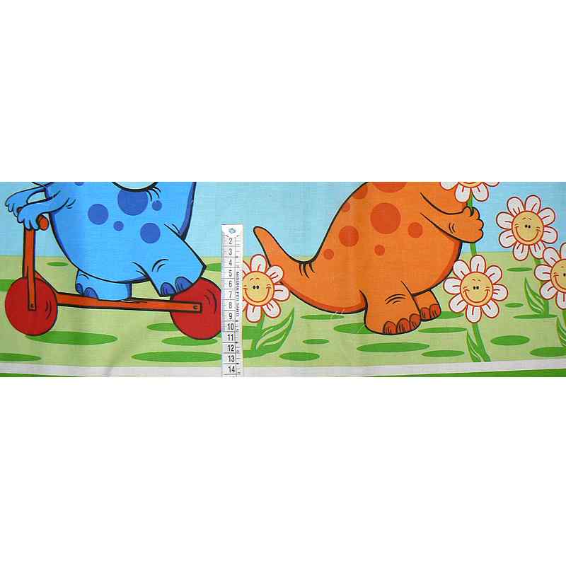 Bavlněná látka 18x116cm kvítky zbytek zbytek na patchwork (1N128)