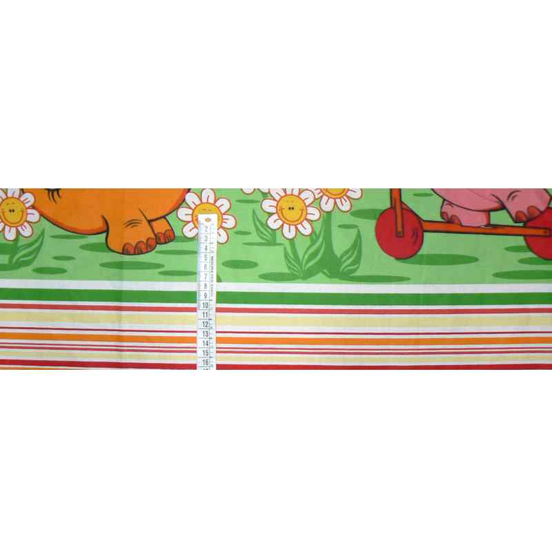 Bavlněná látka 19x120cm kvítky zbytek zbytek na patchwork (1N129)