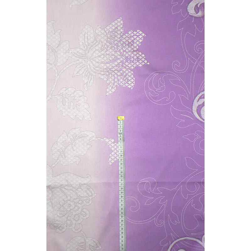 Bavlněný satén fialkovorůžová vzor 90x40cm zbytek na patchwork (1R65)