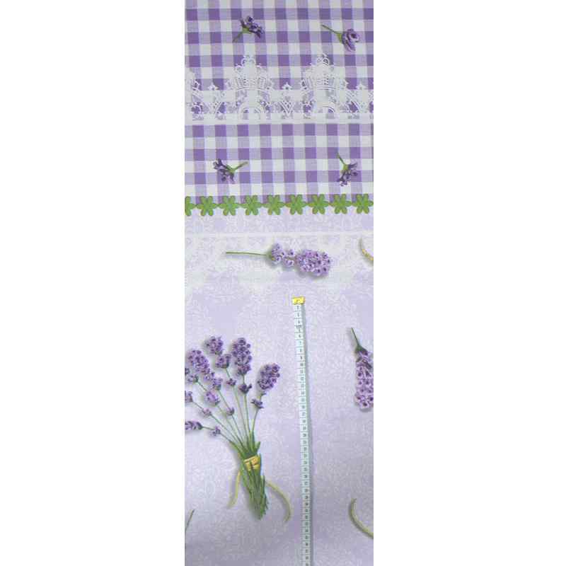 Bavlněná látka 25x96levandule na fialkové patchwork (1s64)