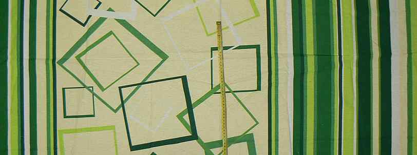 Bavlněný flanel zelené pruhy vzor 60x146cm na patchwork (I61)