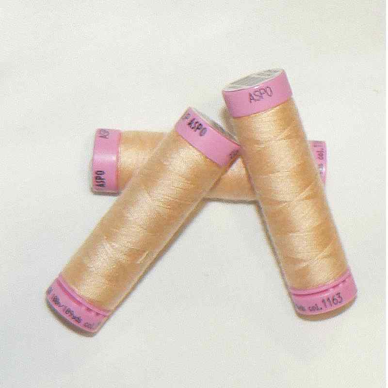 ASPO univerzální nit pro domácnost polyester 100m oranžovožlutá č.1163