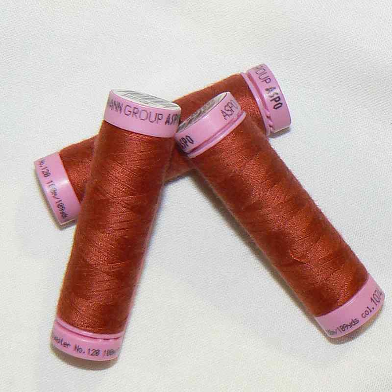 ASPO univerzální nit pro domácnost polyester 100m cihlová červená č.1074