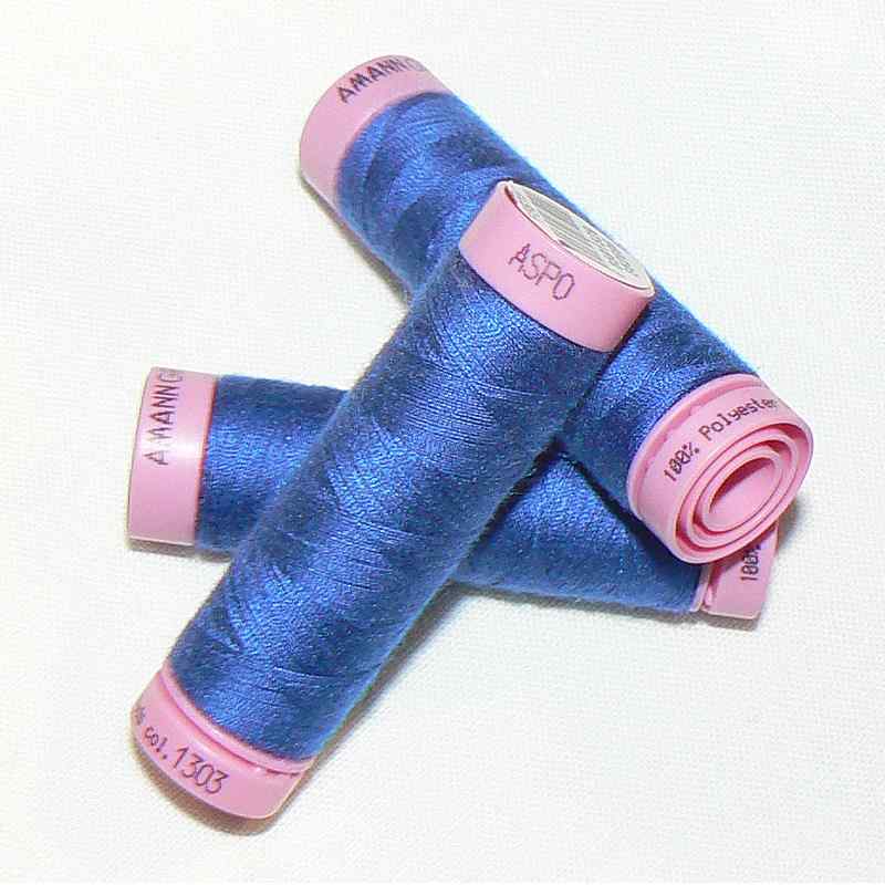 ASPO univerzální nit pro domácnost polyester 100m tmavá modř č.1303